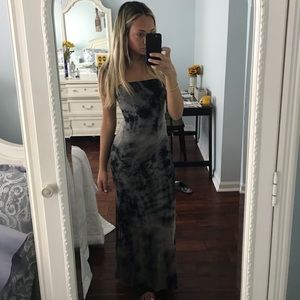 Tie dye maxi dress